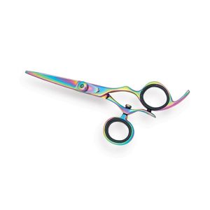 Revolving Thumb Professional Hair Cutting Scissor Multicolor Coated